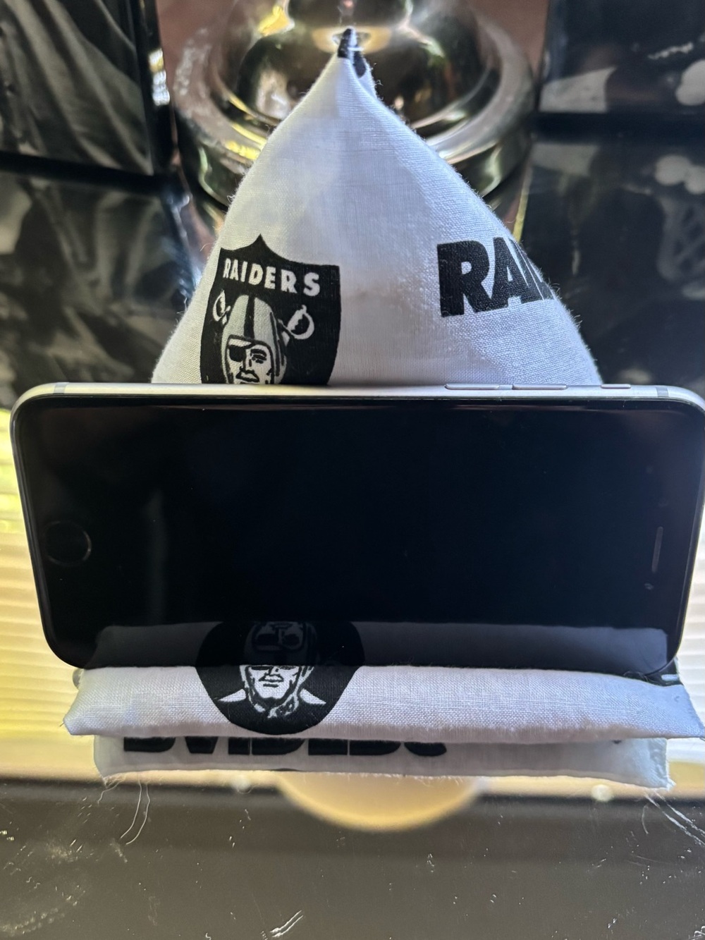Raiders Phone Holder Phone Pillow  Handmade New